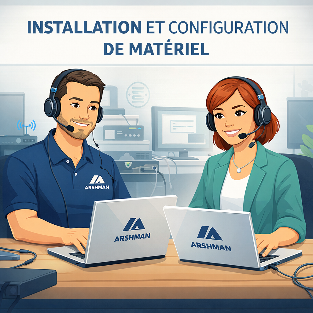 Installation et configuration de matériel​ dépannage informatique ARSHMAN